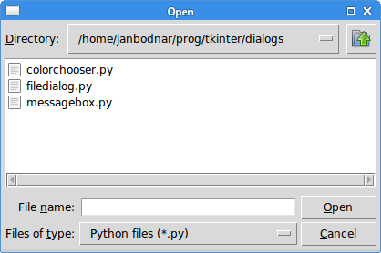 File dialog