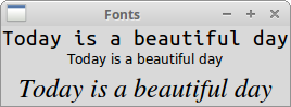 Tkinter fonts