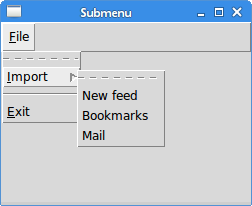 Submenu